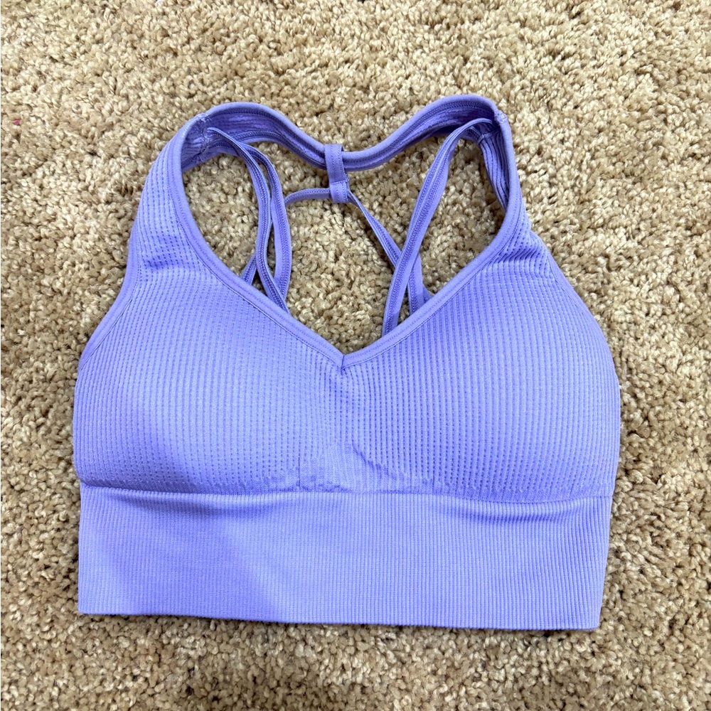 NVGTN periwinkle sports bra
